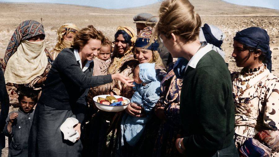 Patricia & Valerie in the shadow of Mt Ararat with Anatolian nomads